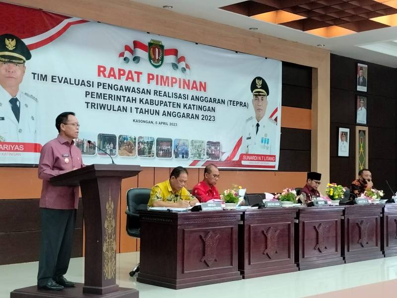 Bupati Katingan Buka Rapim TEPRA Triwulan I Tahun Anggaran 2023
