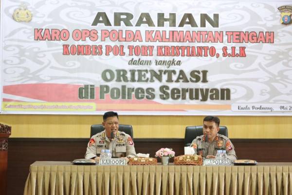 Personel Sikum Hadiri Acara Orientasi Karoops Polda Kalteng