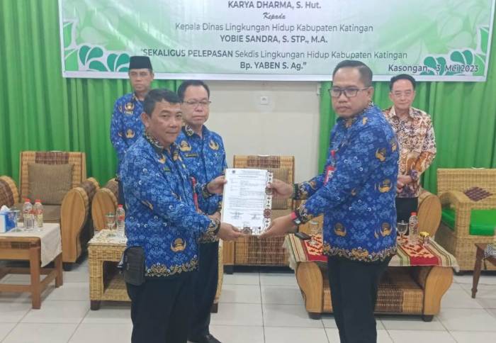 Bupati Hadiri Sertijab Kepala DLH Kabupaten Katingan