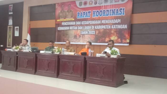 Pemkab Katingan Gelar Rakor Pencegahan dan Kesiapsiagaan Karhutla Tahun 2023