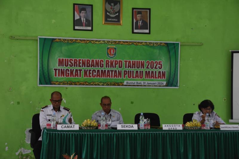 Sekda Katingan Pimpin Musrenbang Tingkat Kecamatan Pulau Malan