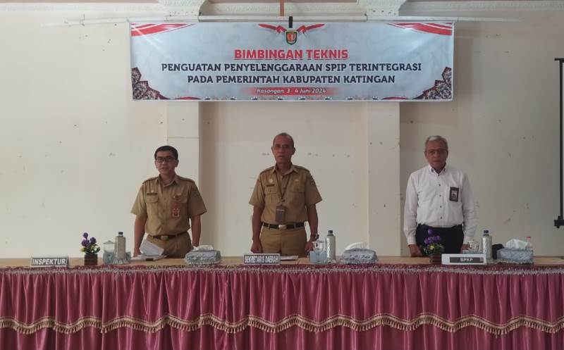 Sekda Katingan Buka Bimtek Penguatan Penyelenggaraan SPIP Terintegrasi