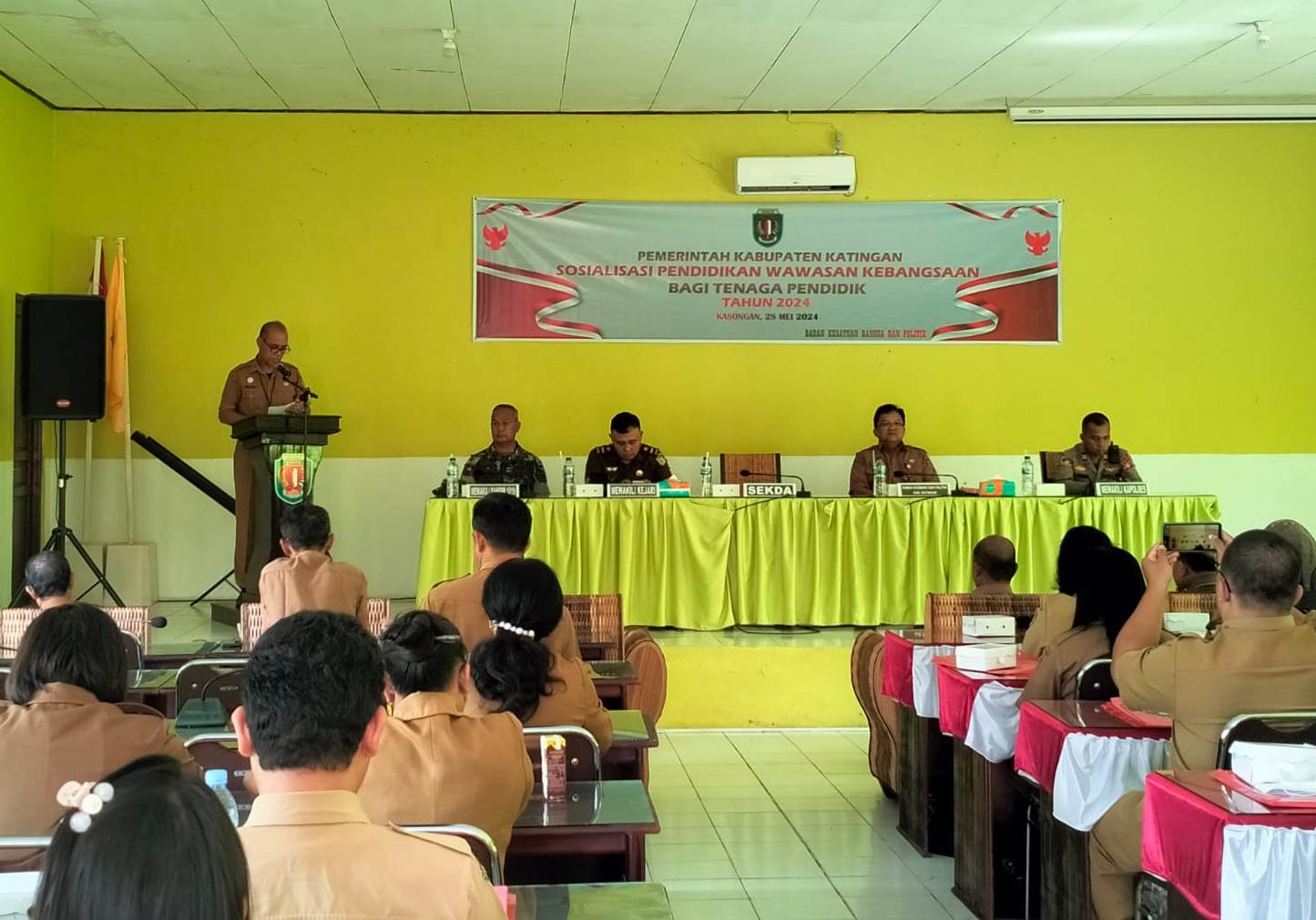 Kesbangpol Katingan Gelar Sosialisasi Wawasan Kebangsaan Bagi Tenaga Pendidik