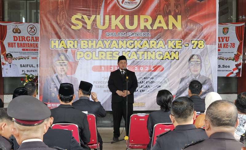 Peringatan HUT Bhayangkara ke-78, Pemkab Apresiasi Jajaran Polres Katingan