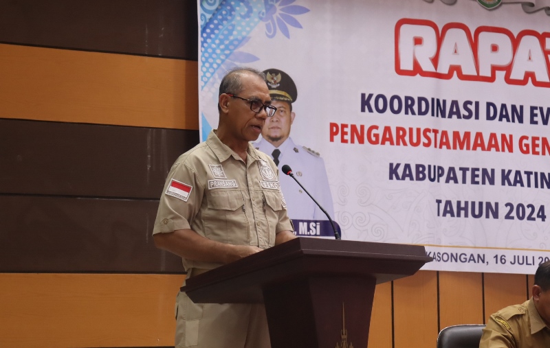 Sekda Buka Rakor dan Evaluasi Pengarusutamaan Gender Kabupaten Katingan Tahun 2024