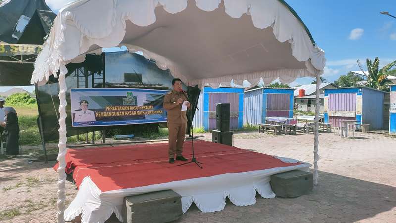 Pembangunan Pasar Saik dilakukan Bertahap