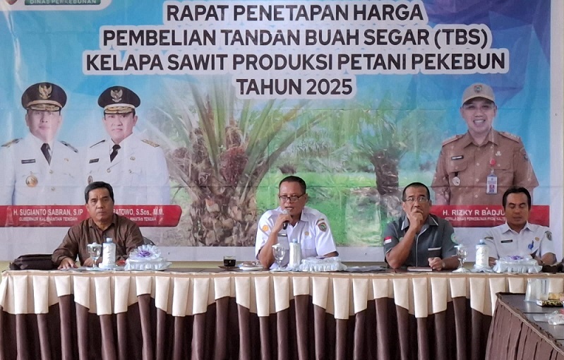 Disbun Kalteng Gelar Rapat Penetapan Harga Pembelian TBS