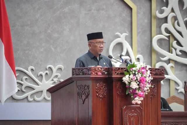 Plt Sekda Kalteng Sampaikan Pidato Gubernur