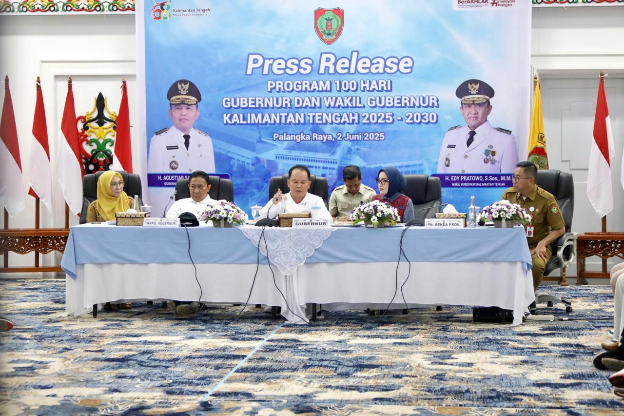 Gubernur Kalteng Paparkan Pencapaian 100 Hari Kerja