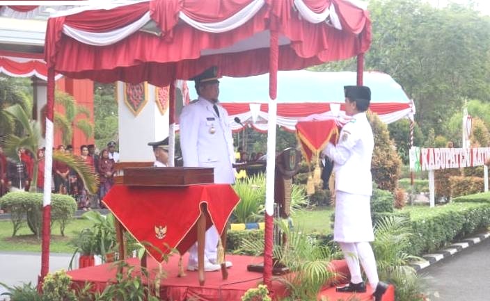Peringati HUT ke-80 Kemerdekaan RI, Bupati Katingan jadi Inspektur Upacara