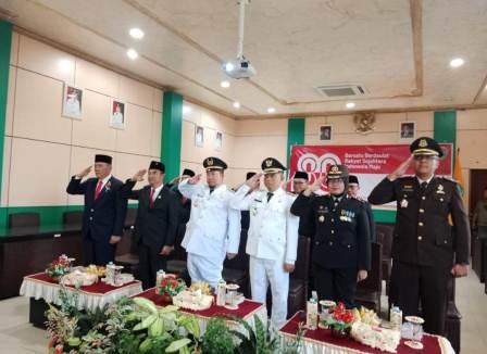 Bupati dan Wakil Bupati Katingan Ikuti Upacara Peringatan Detik-Detik Proklamasi Secara Daring