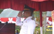 Wabup Bertindak Sebagai Inspektur Upacara Penurunan Bendera Merah Putih