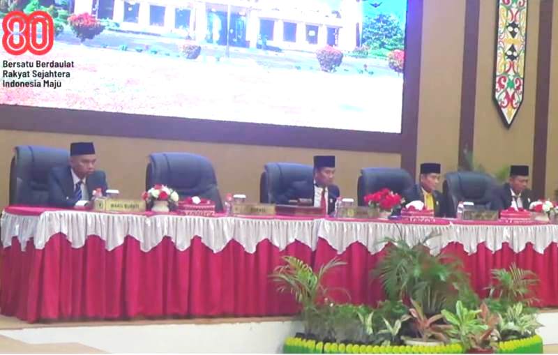 DPRD Katingan Gelar Rapat Paripurna Masa Persidangan III Tahun Sidang 2025, Dengarkan Pidato Kenegaraan Presiden