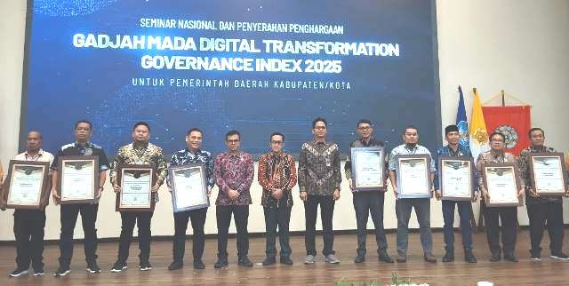 Pemkab Katingan Raih Penghargaan Gadjah Mada Digital Transformation Governance Index 2025