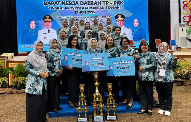 Sejumlah Prestasi Membanggakan Diraih TP-PKK Katingan Pada Rakerda PKK Kalteng Tahun 2025