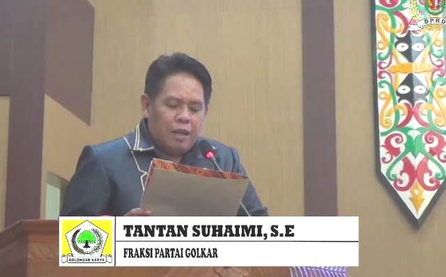 Fraksi Partai Golkar Memberikan Catatan Penting Terkait dan Raperda Perubahan APBD