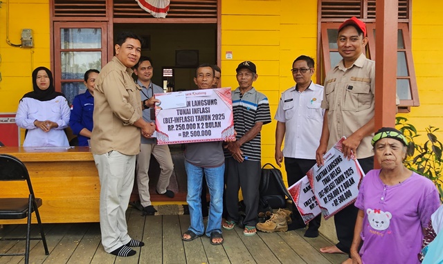 Pemkab Katingan Salurkan BLT Inflasi Tahun 2025 di Kecamatan Katingan Hulu
