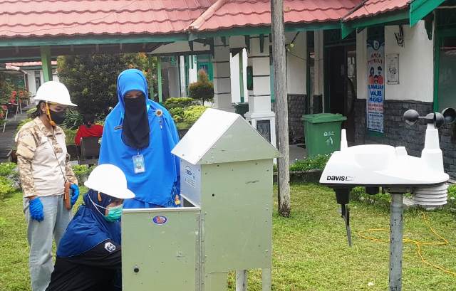 Tim Laboratorium DLH Katingan Pantau Kualitas Udara di RSUD Mas Amsyar Kasongan