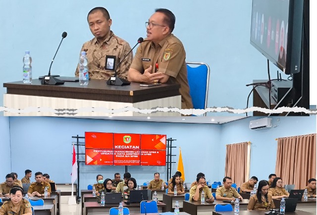 Diskominfostandi Katingan Gelar Penyusunan Manajemen Layanan dan Updating Data Arsitektur SPBE