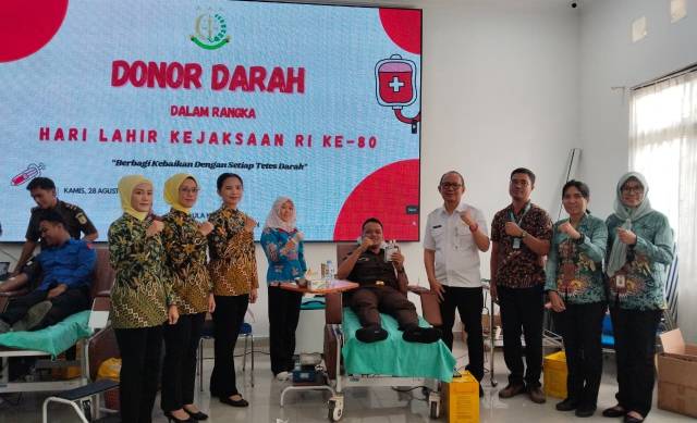 RSUD Mas Amsyar Kasongan Bersama Kejari Katingan Gelar Donor Darah