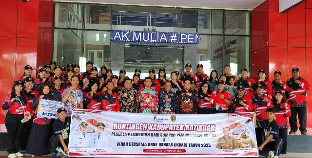 Kontingen Katingan Diberangkatkan Ikut IKBAB Tingkat Kalteng di Sukamara