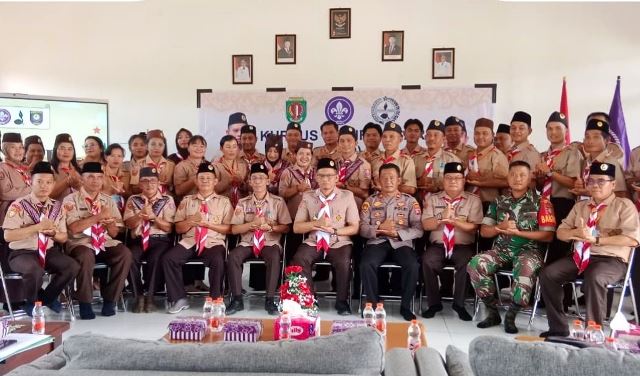 Pembina Pramuka se-Kwarran Sanaman Mantikei Ikut Kursus Mahir Dasar