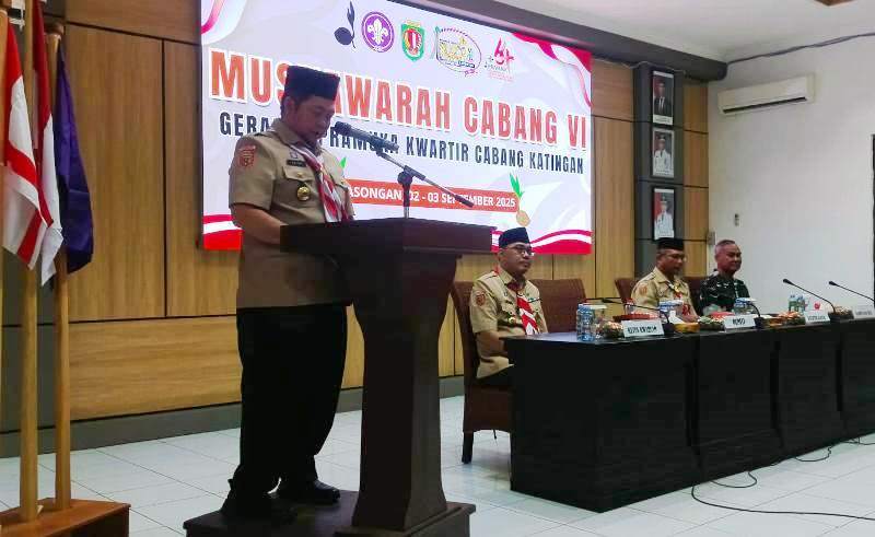 Bupati Buka Muscab VI Kwarcab 1508 Gerakan Pramuka Katingan Tahun 2025
