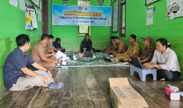 Pemdes Tampelas Gelar Musdes Penetapan Perubahan APBDes 2025 dan RKPDes 2026