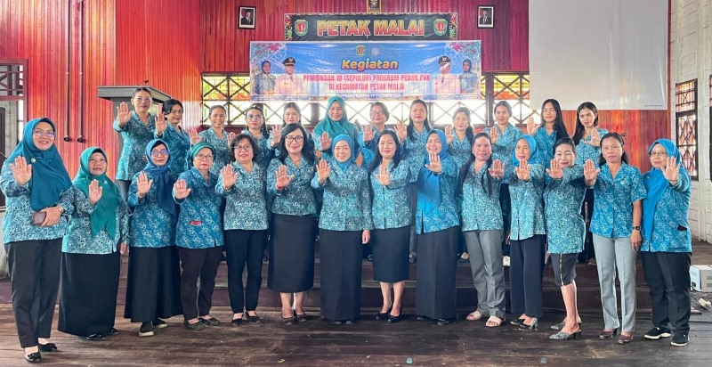 TP-PKK Katingan Laksanakan Pembinaan 10 Program Pokok PKK di Kecamatan Petak Malai