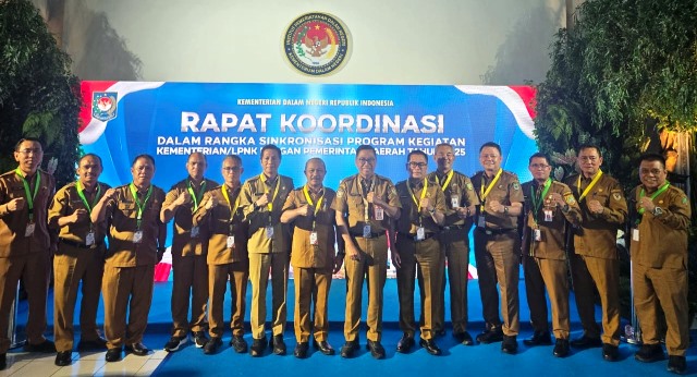 Pj. Sekda Katingan Hadiri Rakor Sinkronisasi Program dan Kegiatan Kementerian–Pemda Tahun 2025 di IPDN Jatinangor