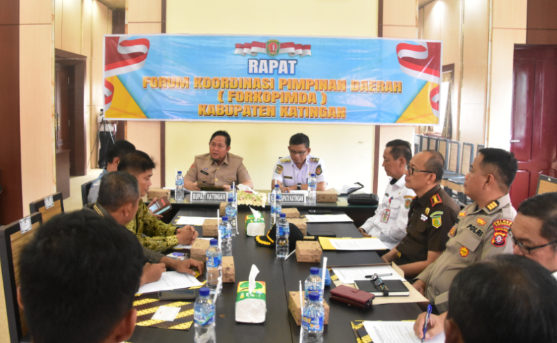 Bahas Isu Terkini, Forkopimda Kabupaten Katingan Gelar Rapat