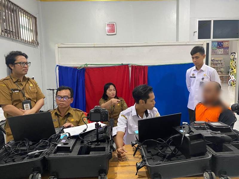 Disdukcapil Katingan Apresiasi Kerjasama Lapas Kasongan Rekam e-KTP Bagi WBP