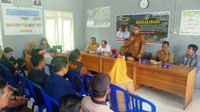 DLH Katingan Sosialisasikan Tindak Lanjut Implementasi Pengelolaan dan Perlindungan Ekosistem Gambut