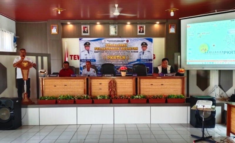 Disperkimtan Katingan Laksanakan Sosialisasi Calon Penerima Bantuan PKRTLH