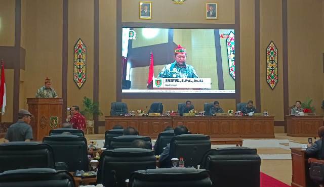 Bupati Katingan Sampaikan Ringkasan Rancangan Struktur APBD pada KUA-PPAS Tahun Anggaran 2026