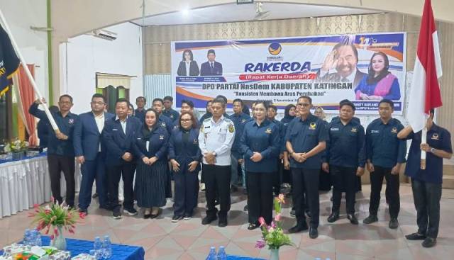 Wabup Hadiri dan Buka Rakerda DPD Partai NasDem Kabupaten Katingan